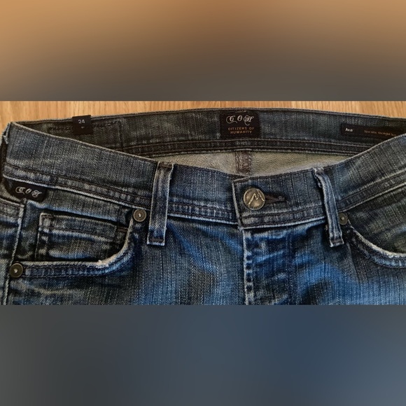Citizens of Humanity Ava Straight Leg low rise Jeans size 24 - Picture 3 of 4